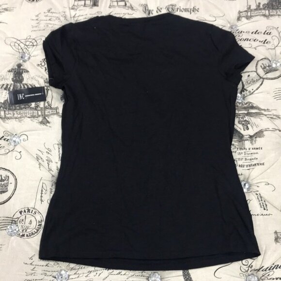 Inc Cotton Raining Rhinestone Embellished T-Shirt - Picture 8 of 8